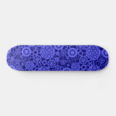 Ökosystem - Electric Blue on Dp Navy Skateboard (Horizontal)