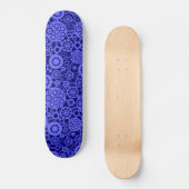 Ökosystem - Electric Blue on Dp Navy Skateboard (Vorderseite)