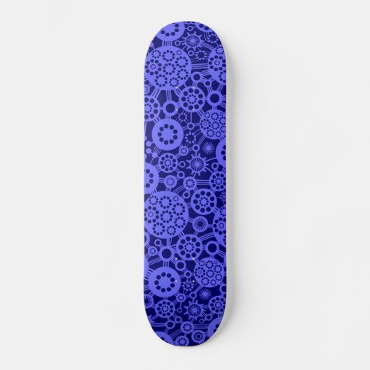 Ökosystem - Electric Blue on Dp Navy Skateboard (Vorderseite)
