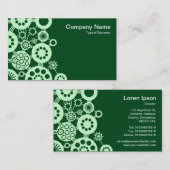 Ökosystem - Geistergrün auf dunkelgrün 02481c Visitenkarte (Vorne/Hinten)