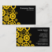 Ökosystem - Gelb auf schwarz Visitenkarte (Vorne/Hinten)