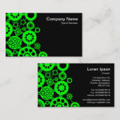 Ökosystem - Grün mit Schwarz Visitenkarte (Vorne/Hinten)