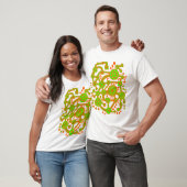 Ökosystem III Orange und Chartreuse T-Shirt (Unisex)
