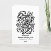 Ökosystem III - Schwarz in Weiß Karte (Rückseite)