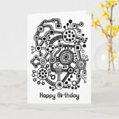 Ökosystem III - Schwarz in Weiß Karte (Gelbe Blume)