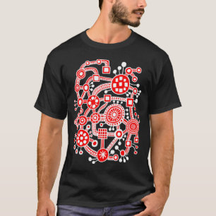 Ökosystem III - weiß und rot T-Shirt