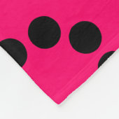 Ökosystem - Neon Red auf Black Fleecedecke (Ecke)