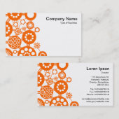 Ökosystem - Orange auf Weiß Visitenkarte (Vorne/Hinten)