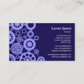 Ökosystem - Pastel Blue auf Deep Indigo 150a51 Visitenkarte (Rückseite)