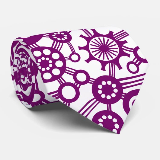 Ökosystem - Pflaume auf Weiß Krawatte (Gerollt)