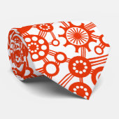 Ökosystem - Rot auf Weiß Krawatte (Gerollt)