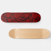 Ökosystem - Ruby Red auf Black Skateboard (Horizontal)