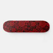 Ökosystem - Ruby Red auf Black Skateboard (Horizontal)