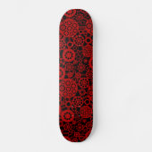 Ökosystem - Ruby Red auf Black Skateboard (Vorderseite)