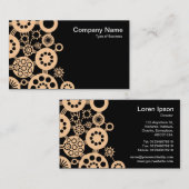 Ökosystem - Sand auf schwarz Visitenkarte (Vorne/Hinten)