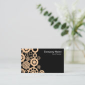 Ökosystem - Sand auf schwarz Visitenkarte (Stehend Vorderseite)