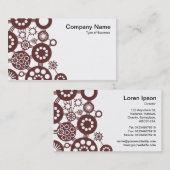 Ökosystem - Schokoladenbraun auf Weiß Visitenkarte (Vorne/Hinten)