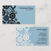 Ökosystem - Schwarz auf hellblau 9dc6d8 Visitenkarte (Vorne/Hinten)