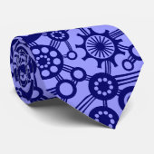 Ökosystem - Tiefe Marine auf Pastellblau Krawatte (Gerollt)