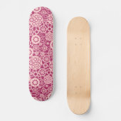 Ökosystem - verblasstes Pink auf Kriminalität Skateboard (Vorderseite)
