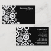 Ökosystem - Weiß auf Schwarz (Platinkarte) Visitenkarte (Vorne/Hinten)