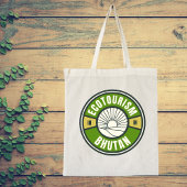 Ökotourismus in Bhutan Himalaya Logos für Langsamr Tragetasche