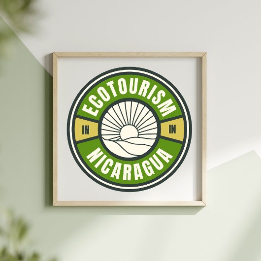 Ökotourismus in Nicaragua Langsames Reisen Poster