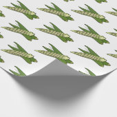 Okra-Cartoon-Abbildung Geschenkpapier (Ecke)