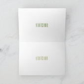 Okra-Cartoon-Abbildung Karte (Innenseite)