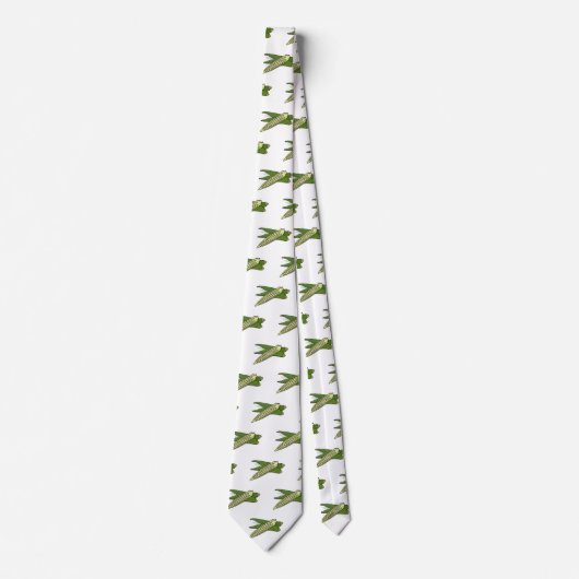 Okra-Cartoon-Abbildung Krawatte (Vorderseite)