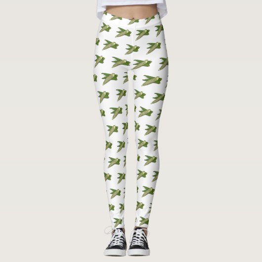 Okra-Cartoon-Abbildung Leggings (Vorderseite)