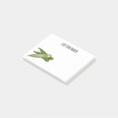 Okra-Cartoon-Abbildung Post-it Klebezettel (angewinkelt)