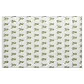 Okra-Cartoon-Abbildung Stoff (Fat Quarter (45,7 x 55,9 cm))