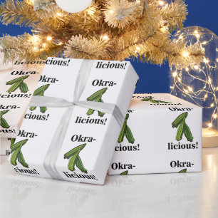 Okra Gemüse Botanisch Geschenkpapier