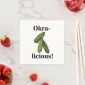 Okra Gemüse Veggies Party Serviette (Beispiel)