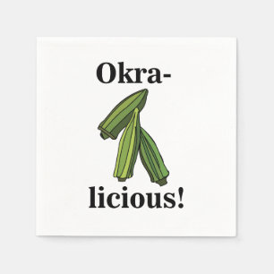 Okra Gemüse Veggies Party Serviette