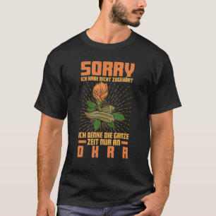 Okra Gemüsesorten Marshmallow Vegan Vegetarisches  T-Shirt