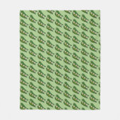 Okra Pods Veggie Gemüse Gumbo Südliche Lebensmitte Fleecedecke (Vorderseite)