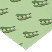 Okra Pods Veggie Gemüse Gumbo Südliche Lebensmitte Kurzer Tischläufer (Ecke)