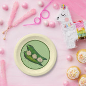 Okra Pods Veggie Gemüse Gumbo Südliche Lebensmitte Pappteller (Party)