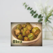Okra Postkarte (Stehend Vorderseite)