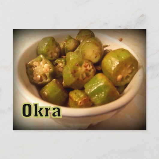 Okra Postkarte (Vorderseite)