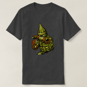 Okra Street Defender — Vintage Retro Verteidigungs T-Shirt