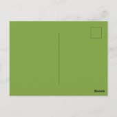 Okra Vegetarisches Essen Postkarte (Rückseite)