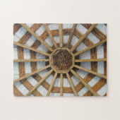 Oktagon der Holz- und Weißarchitektonischen Detail Puzzle (Horizontal)