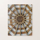 Oktagon der Holz- und Weißarchitektonischen Detail Puzzle (Vertikal)