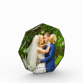 Oktagonale Hochzeitsbrücke und Groom-Foto Fotoblock (Links)