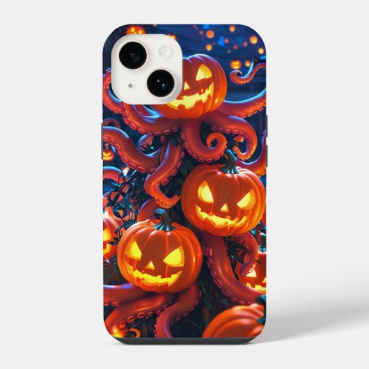 Okto-Kürbis iPhone Hülle (Rückseite)