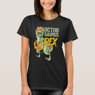 Oktobasaurus Rex Dinosaur Lederhosen Bayerische Ko T-Shirt