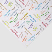 Oktober, 10 Geburtstags-Tissue Paper Seidenpapier (Ausschnitt)